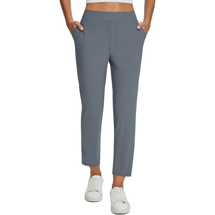 Lightweight Stretch Ankle Trousers – Slim Fit Comfortable Pants for Work & Everyday Styling