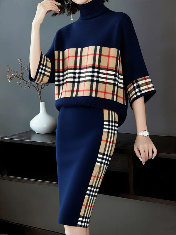 Bodycon High Waisted Plaid Skirts Bottoms