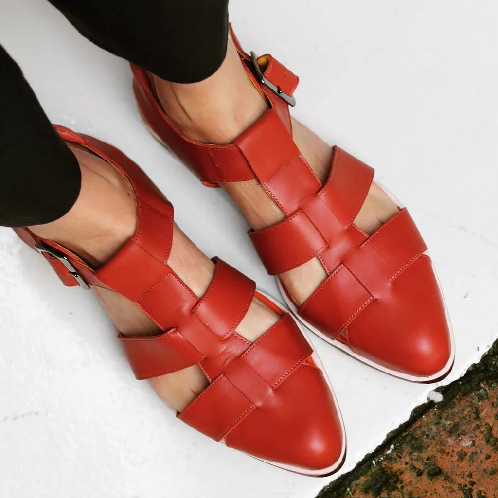 WOVEN FLAT SANDALS