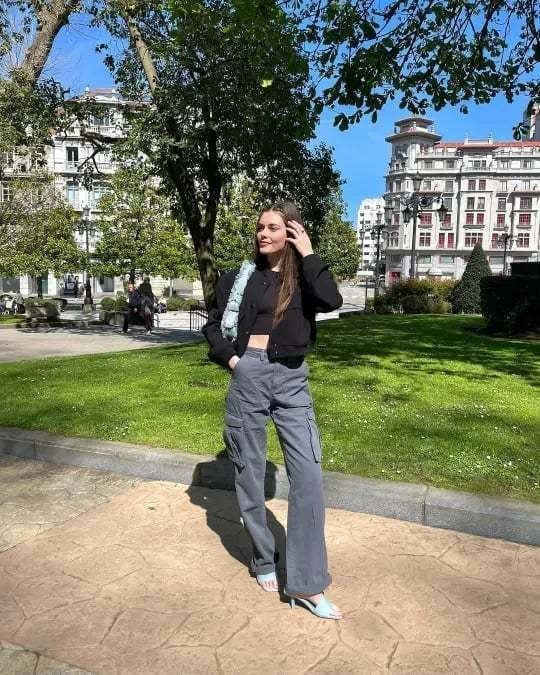 High Waist Cargo Pants – Adjustable Wide-Leg Utility Trousers for Casual Streetwear