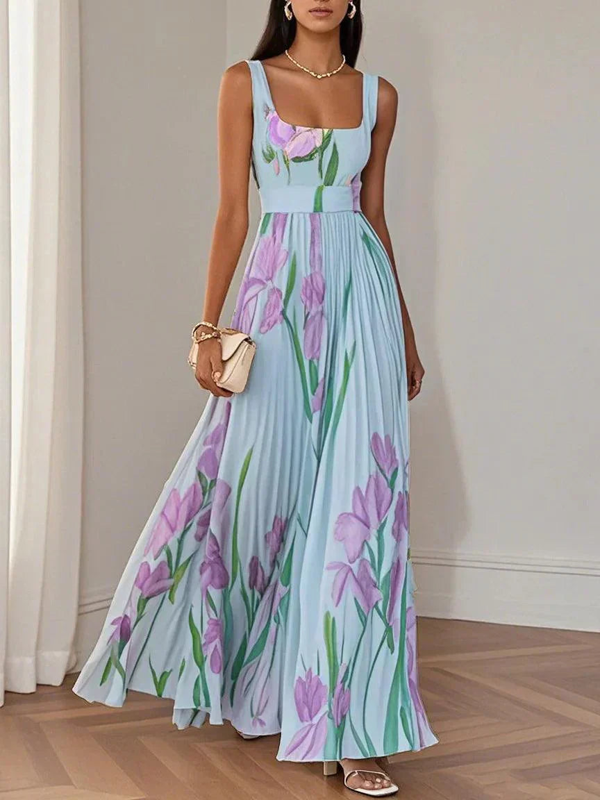 Esabella™ Elegant Floral Maxi Dress