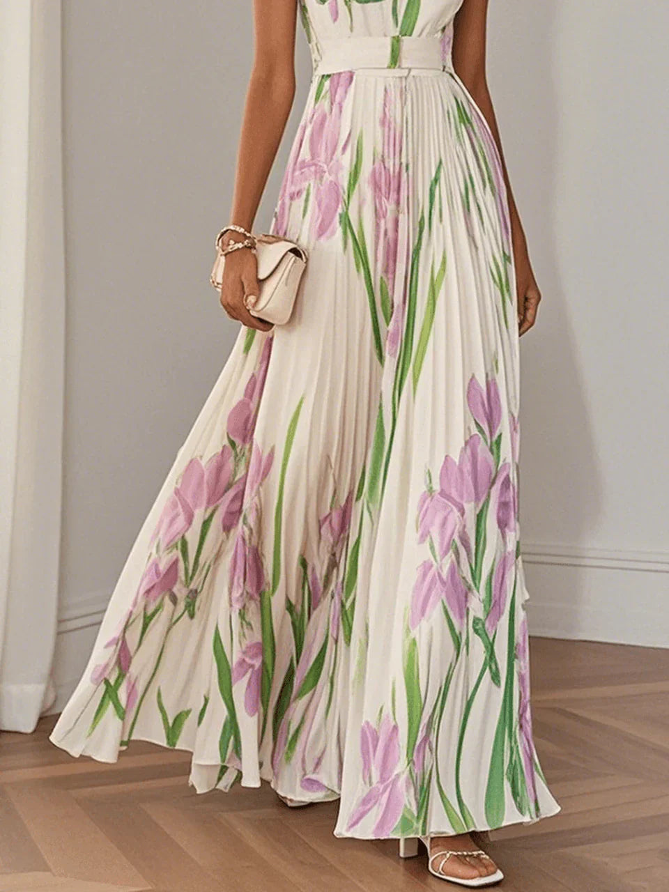 Esabella™ Elegant Floral Maxi Dress