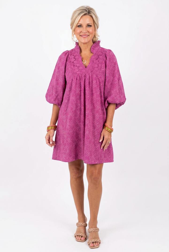 Izabella - Lace Jacquard Dress