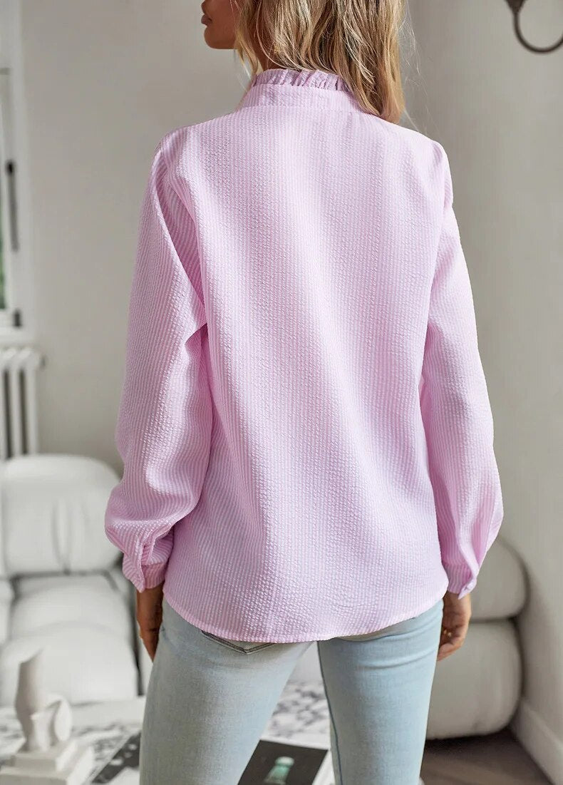 Faelina - Stylish Ruffle Detail Blouse