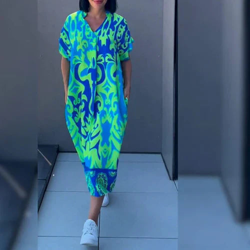 Gabriella –  Figure-Flattering Floral Dress