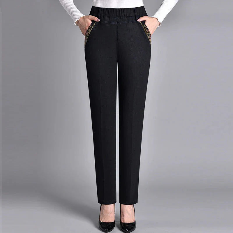 Women’s Jeans with Side Pockets – Relaxed Fit Denim Pants for Casual Everyday Styling