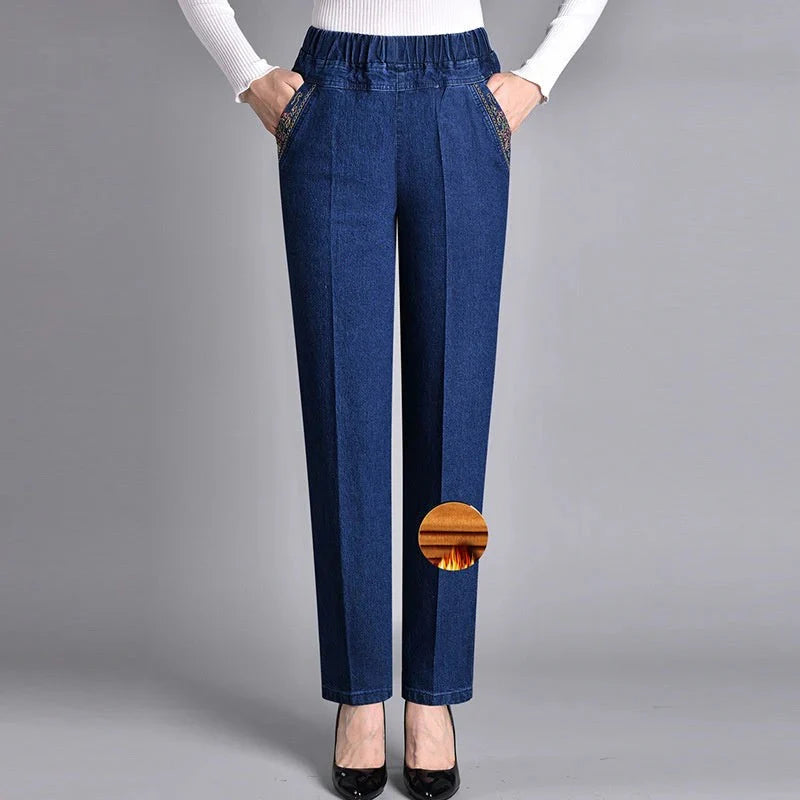 Women’s Jeans with Side Pockets – Relaxed Fit Denim Pants for Casual Everyday Styling