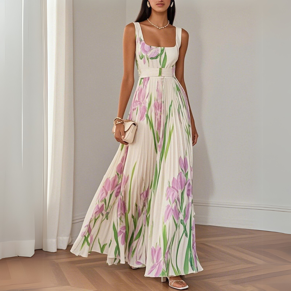 Esabella™ Elegant Floral Maxi Dress