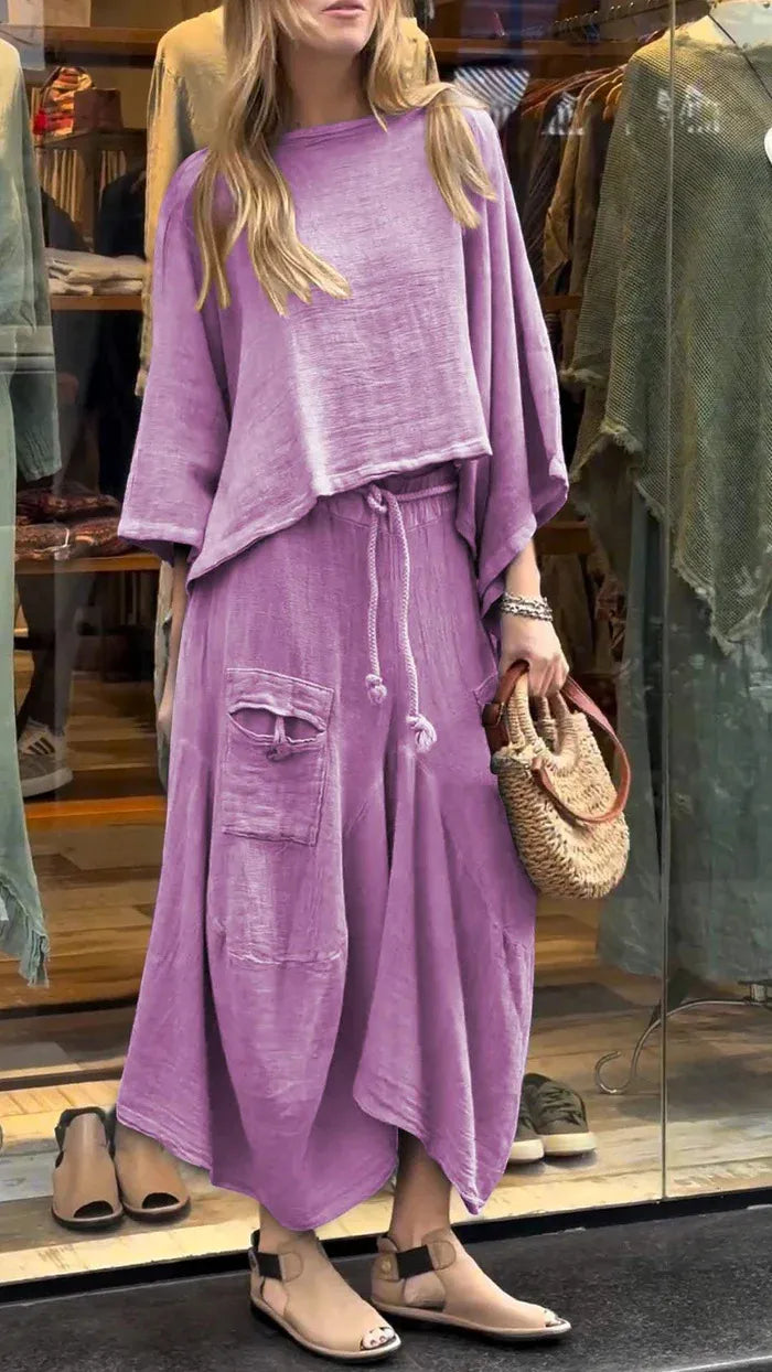Women’s Two Piece Dress Set Casual Loose Outfit