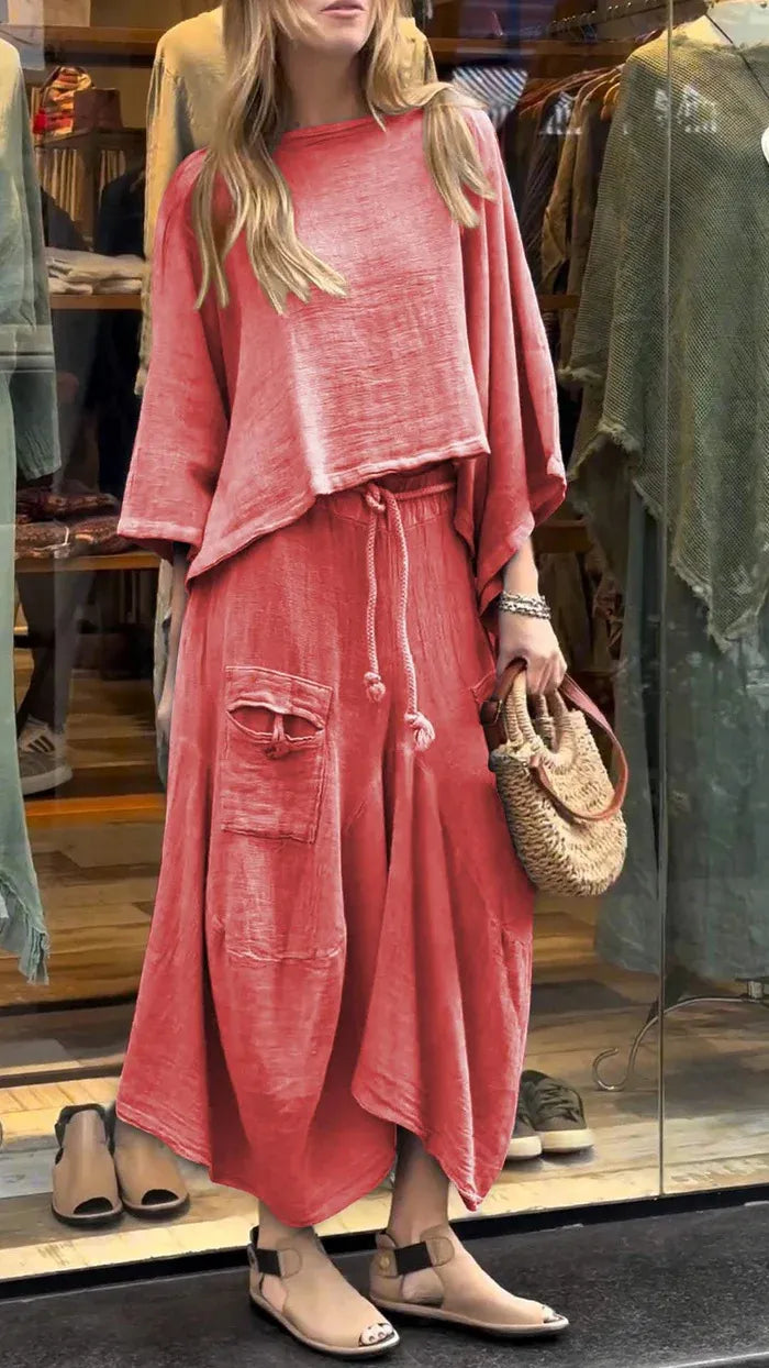 Women’s Two Piece Dress Set Casual Loose Outfit