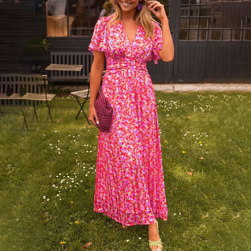 Elsie - Classic V-Neck Dress