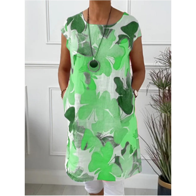 FREYANA – STYLISH FLORAL POCKET DRESS