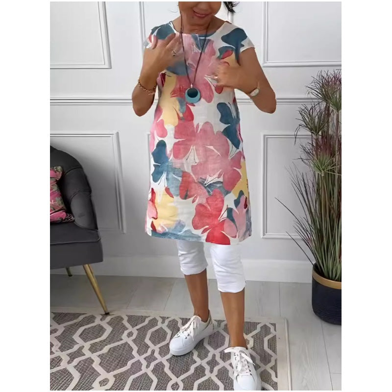 FREYANA – STYLISH FLORAL POCKET DRESS