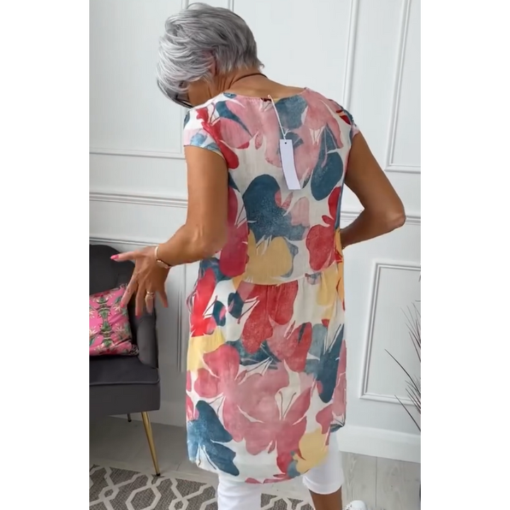 FREYANA – STYLISH FLORAL POCKET DRESS