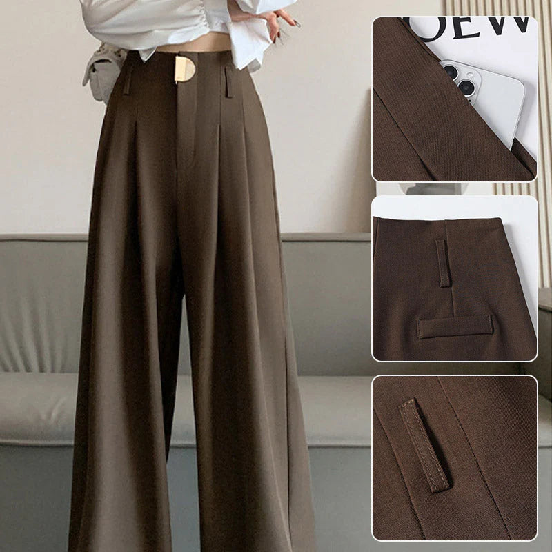 High Waisted Tailored Trousers – Elegant Structured Pants for Work & Smart Casual Styling