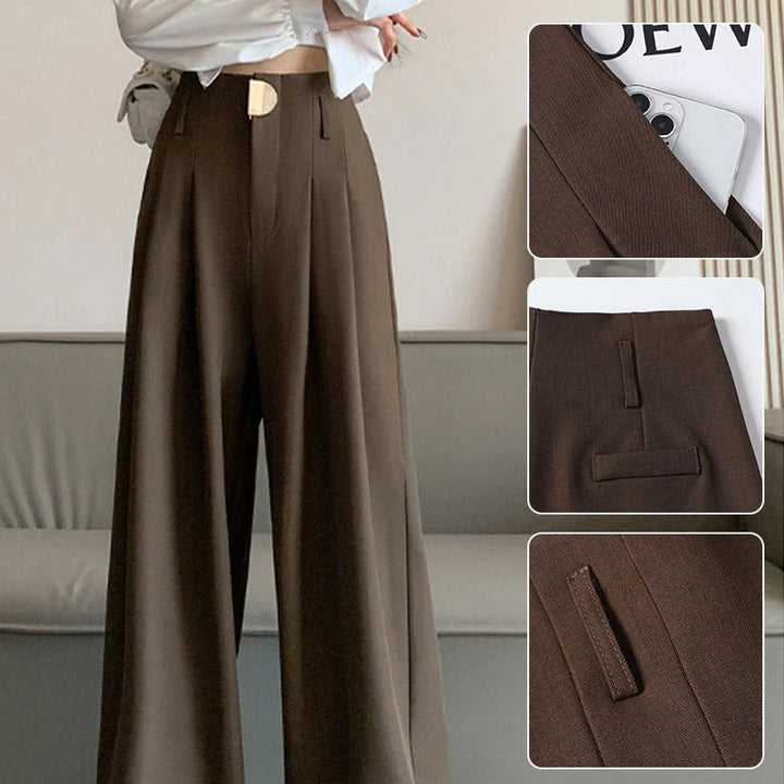 High Waisted Tailored Trousers – Elegant Structured Pants for Work & Smart Casual Styling