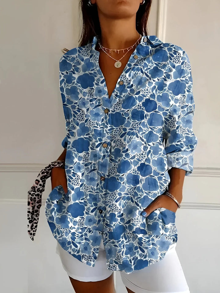 Whimsical Print Blouse – Lightweight Chic Top for Everyday & Smart Casual Styling