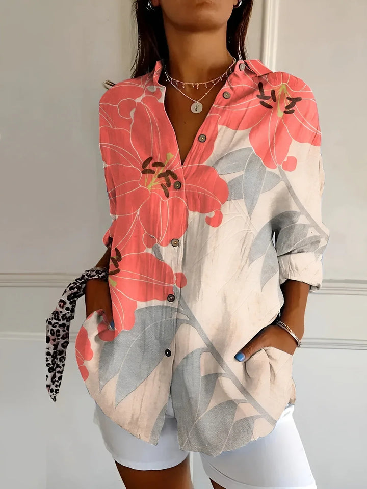 Whimsical Print Blouse – Lightweight Chic Top for Everyday & Smart Casual Styling